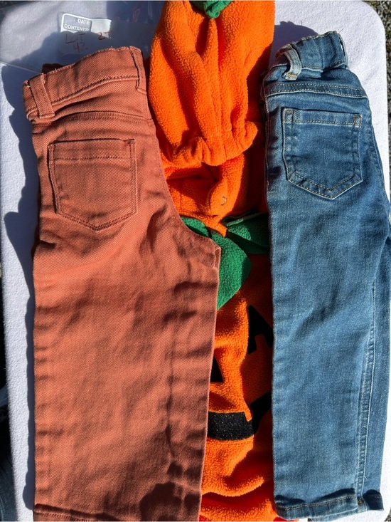 Other - Kids Orange Corduroy Pants & Light Blue Denim Jeans Set(42)
